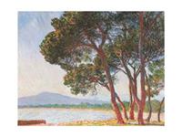 PGM Claude Monet - La plage de Juan-Les-Pins Kunstdruk 80x60cm