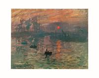 PGM Claude Monet - Impression, Sonnenaufgang Kunstdruk 71x56cm