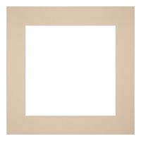 Your Decoration Passe-Partout 60x60cm/48x48cm Karton Beige Rand 6cm Recht