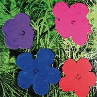 PGM Andy Warhol - Flowers C. 1984 Kunstdruk 60x60cm