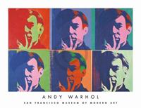 PGM Andy Warhol - A Set of Six Self-Portraits Kunstdruk 86x66cm