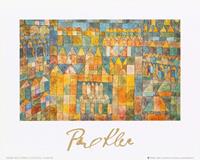 PGM Paul Klee - Tempelviertel von Pert, 1928 Kunstdruk 30x24cm