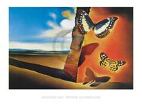 PGM Salvador Dali - Paysage aux Papillons Kunstdruk 80x60cm
