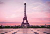 Wizard+Genius Eiffel Tower At Sunset Vlies Fotobehang 384x260cm 8-banen