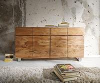 DELIFE Sideboard Live-Edge 172 cm Akazie Natur 4 Türen 4 Schübe