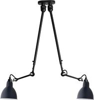 Lampe Gras N302 Ceiling Lamp Double Mat Black & Mat Blue