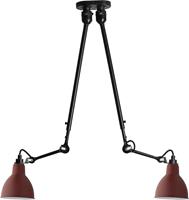 Lampe Gras N302 Ceiling Lamp Double Mat Black & Mat Red