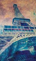 Dimex Eiffel Tower Abstract I Fotobehang 150x250cm 2-banen