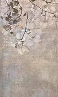 Dimex Beige Leaves Abstract Fotobehang 150x250cm 2-banen