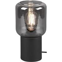BES LED Led Tafellamp - Tafelverlichting - Trion Nikos - E27 Fitting - Rond at Zwart - Aluminium