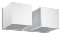 solluxlighting Twin Square Up & Down Wall Lamp White G9 Twin Square Up & Down Wandleuchte Weiß G9