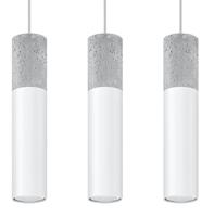 solluxlighting Triple Hanging Pendant Light Grey, White GU10 Triple Hanging Pendelleuchte Grau, Weiß GU10