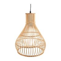 Xenos Bamboe hanglamp - naturel - ⌀36x50 cm