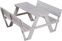 Roba picknicktafel Outdoor+ junior 84,5 x 89 x 50 cm hout grijs