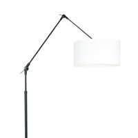 Steinhauer Vloerlamp prestige chic 8114zw zwart kap wit linnen