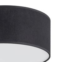 EULUNA Plafondlamp Rondo, zwart, Ø 30 cm