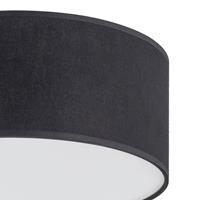 EULUNA Plafondlamp Rondo, zwart, Ø 50 cm
