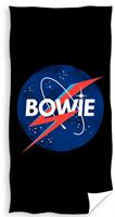 Carbotex strandlaken David Bowie 140 x 70 cm katoen zwart