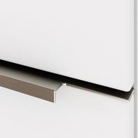 LOMADOX Badezimmer Unterschrank 40cm in Matt weiß GHOM-03 mit Softclose-Auszug und Tür, B/H/T ca. 40/79/35 cm