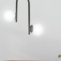 EULUNA Plafondlamp Grand, zwart, 2-lamps