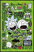Pyramid Rick and Morty Quotes Poster 61x91,5cm