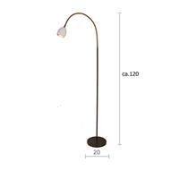 Menzel Provence mat vloerlamp 1-lamp flexibele arm