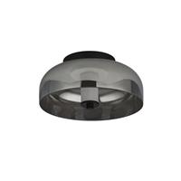 03-SEARCHLIGHT Decken frisbee eine LED-Lampe, matt-schwarz mit Rauchglas