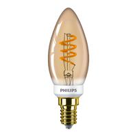 Philips MASTER Value LEDcandle E14 Vintage Fadenlampe Gold 2.5W 136lm – 918 Höchste Farbwiedergabe - Dimmbar - Ersatz für 15W - 1800K - Extra Warmweiß