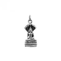 Spiru Geboortedag Boeddha hanger/bedel Zaterdag 925 zilver - 2 cm