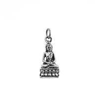 Spiru Geboortedag Boeddha hanger/bedel Donderdag 925 zilver - 2 cm