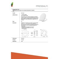 Pressalit Chilli Zitting Met Deksel En Softclose/Lift-Off 36,2x45,2 cm 36,2x45,2 cm Wit