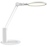 BES LED Led Tafellamp - Tafelverlichting - Aigi Dunno - 18w - Natuurlijk Wit 4000k - Dimbaar - Rond at Wit - Kunststof