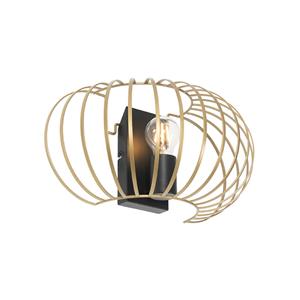 QAZQA Wandlamp johanna - Goud/messing - Design - L 390mm
