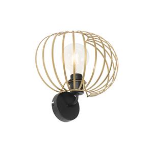 QAZQA Design wandlamp goud 30 cm - Johanna
