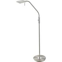 BES LED Led Vloerlamp - Trion Bernaro - 12w - Warm Wit 3000k - Dimbaar - Rond at Nikkel - Aluminium