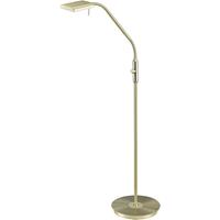 BES LED Led Vloerlamp - Trion Bernaro - 12w - Warm Wit 3000k - Dimbaar - Rond at Goud - Aluminium