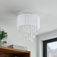 Lindby Ewelina plafondlamp met glas-behang