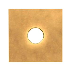 14-KOLARZ SQUARE weiße Deckenleuchte 1 Glühbirne, Blattgold Schatten