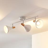 LINDBY LED-Deckenlampe Arina in Weiß, 3-flammig, lang