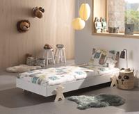 Vipack Modulo Bed 90 x 200 Cm Smiley Wit
