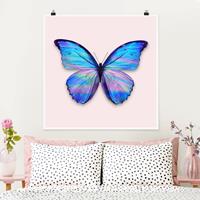 Klebefieber Poster Holografischer Schmetterling