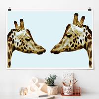Klebefieber Poster Giraffes in Love