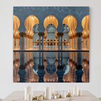 Klebefieber Leinwandbild Architektur & Skyline Reflexionen in der Moschee