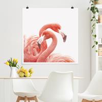 Klebefieber Poster Zwei Flamingos