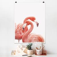 Klebefieber Poster Zwei Flamingos