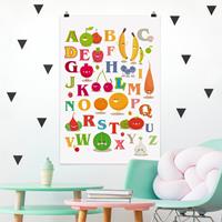 Klebefieber Poster No.EK120 Lustiges Obst & Gemüse Alphabet