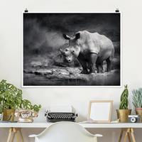 Klebefieber Poster Lonesome Rhinoceros