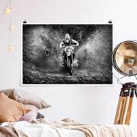 Klebefieber Poster Motocross im Schlamm