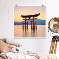 Klebefieber Poster Torii am Itsukushima