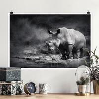 Klebefieber Poster Lonesome Rhinoceros